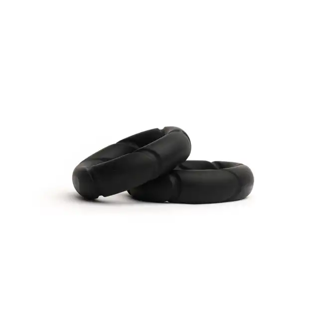 Sport Fucker - Liquid Silicone Ready Rings 2-Pack Black - zestaw dwóch ringów erekcyjnych. Wykonane z płynnego silikonu!