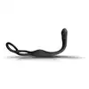 Rocks Off - The-Vibe 2 Prostate Vibrator with Remote Control. Nowoczesny, czarny stymulator prostaty z podwójnym ringiem i pilotem 