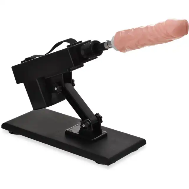 Scala - Sex Machine. Automatyczna seks maszyna z dwoma wymiennymi końcówkami, realistyczny wibrator i dildo, 420 ruchów na minutę
