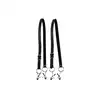 Ouch! - Labia Spreader with Clamps Black - podwójne zaciski na wargi sromowe w kolorze czarnym. Wyższy poziom!