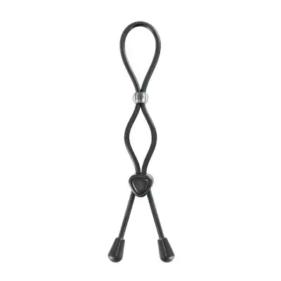 Blue Junker - Adjustable a Double Bouncle - podwójny ring na penisa i jądra z opcją dopasowania rozmiaru