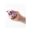 Rear Assets - Medium Anal Plug Purple. Fioletowa, metalowa wtyczka analna z uroczym kryształkiem. Nowoczesność i elegancja. 