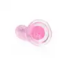 RealRock - Crystal Clear 6" Pink. Realistyczne dildo z przyssawką w podstawie, przezroczysty materiał o delikatnym różowym zabarwieniu