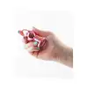Rear Assets - Medium Pink Anal Plug 8,2 cm. Różowa, metalowa wtyczka analna z uroczym różowym kryształkiem u podstawy. 