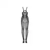 Obsessive - Bodystocking G335 S/M/L. Seksowny bodystocking z drobnej siateczki w kolorze czarnym. Z otwartym krojem - gwarancja gorącego wieczoru!