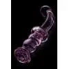 Glaze Glass - Rosebud G-Spot. Efektowne szklane dildo do stymulacji punktu G. Z elegancką szklaną różyczką 