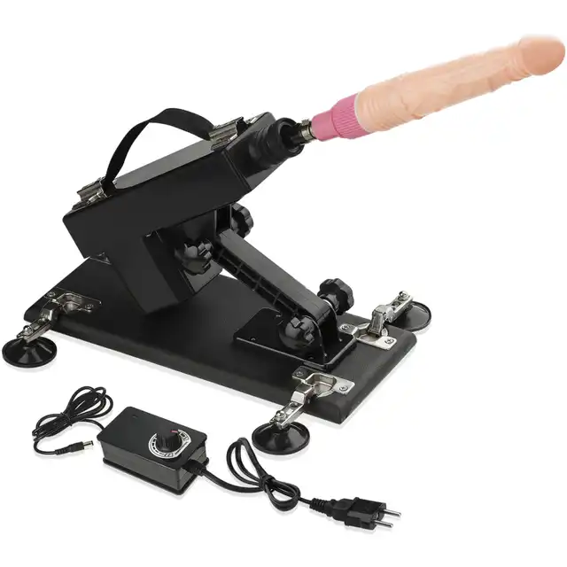 Scala - Sex Machine Vibrator 3 Dildo. Mała, stabilna sex maszyna z 3 dildami. Mocne pchnięcia i do 420 ruchów na minutę