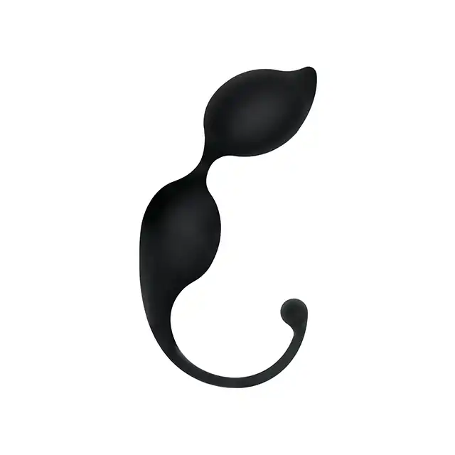 Silicone -  Palline blacky trigger. Silikonowe, podwójne kulki gejszy, do treningu i stymulacji, połączenie komfortu i funkcjonalności