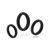Easy Toys - Silicone Cock Ring 3 Piece Set. Zestaw trzech silikonowych ringów erekcyjnych, wydłużenie stosunku i wzmocnienie erekcji