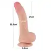 LoveToy - Sliding Skin Dual Layer Dong 7.5`. Realistyczne dildo, innowacyjna technologia podwójnej gęstości oraz potężna przyssawka, gwarantujące unikalne i satysfakcjonujące doznania
