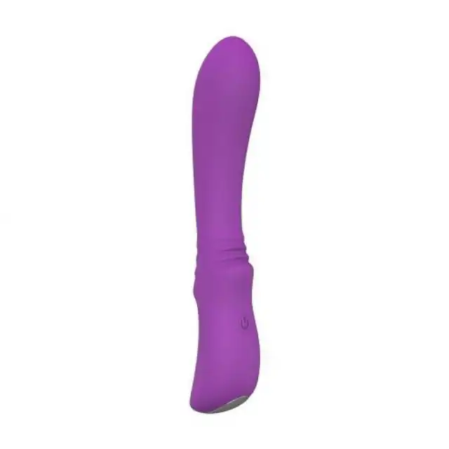 Elys – Convex Purple USB. Fioletowy silikonowy wibrator z delikatnym kształcie S. Doskonały do stymulacji punktu G. 9 trybów wibracji