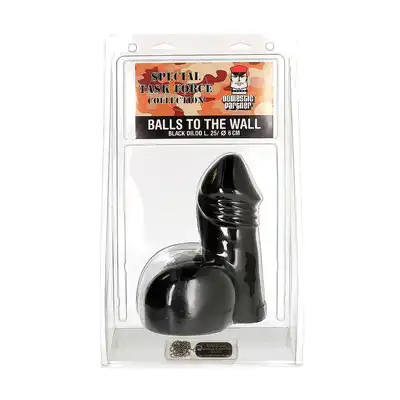 Domestic Partner - Ball To The Wall Black. Duże, czarne dildo o średnicy penetracyjnej 6 cm. Intensywne doznania doskonałe dla zaawansowanych
