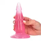 Toyz4Lovers - Pino Transparent pink Plug - trzypoziomowe dildo w różowym kolorze