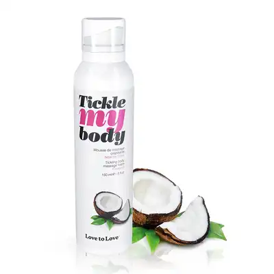 Love To Love - Tickle My Body Massage Foam Coconut. Gęsta pianka do masażu z efektem mrowienia o zapachu egzotycznego kokosa