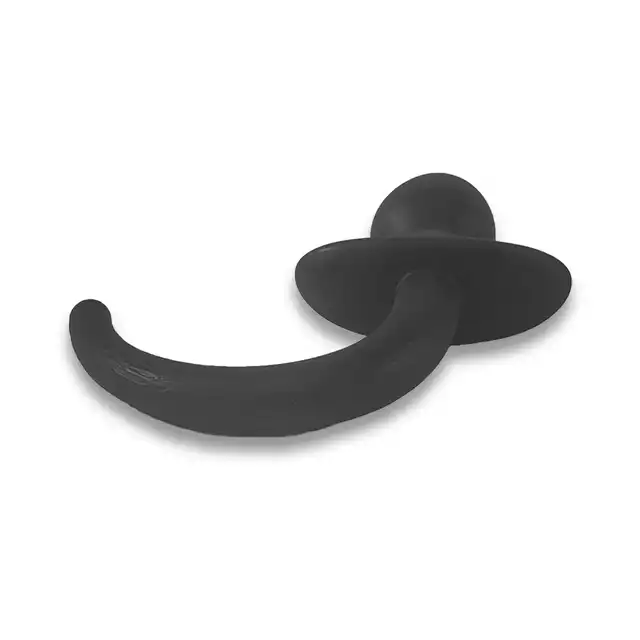 Brutus - Woof HyperSoft Silicone Puppy Tail Plug. Silikonowy korek analny z elastycznym psim ogonem, genialny gadżet do roleplay i zabaw w posłuszeństwo