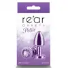 Rear Assets - Petite Purple 6 cm. Mała fioletowa, metalowa wtyczka analna z kryształkiem. Wdzięk i unikatowa elegancja. 