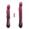 Temptasia - Trixie Thrusting Dildo Wine. Poręczna sex maszyna z ruchem posuwistym, ruchome dildo do stymulacji punktu G i P