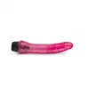 Easy Toys - Jelly Passion Realistic Vibrator Skin. Różowy realistyczny wibrator o kształcie z naturalnymi żyłkami i żołędzią, płynna regulacja mocy wibracji