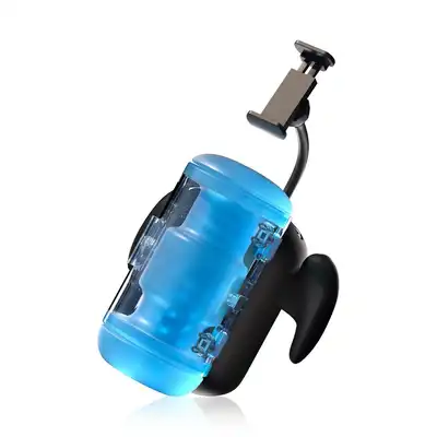Blowcast - Wingman Pro Automatic Masturbator. Nowoczesny, automatyczny masturbator z funkcją podgrzewania i uchwytem na telefon