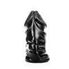 All Black - AB 60, 17cm średnicy. Duże dildo o elastycznym materiale i mocno pofałdowanej strukturze. Zapewnia uczucie całkowitego wypełnienia
