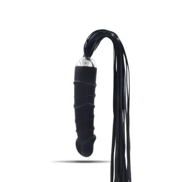 Darkside - Anal dildo Real Whip. Wyjątkowe połączenie realistycznego dildo analnego z pejczem do głaskania lub karania w stylu BDSM