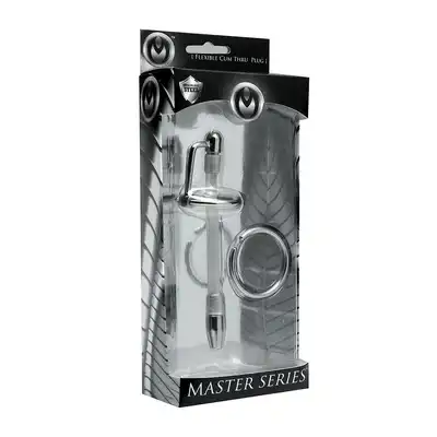 Master Series - Flexible Cum-Thru Plug. Profesonalna zatyczka do cewki moczowej z możliwością kontroli przepływu. 
