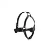 Ouch! - Head Harness with Solid Ball Gag - harness na głowę z gagiem. Idealne dopasowanie za pomocą pasków
