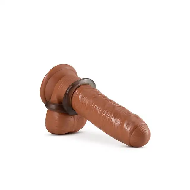 Stay Hard - Cock Ring And Ball Strap Black. Podwójny pierścień erekcyjny wspomagający utrzymanie erekcji i zwiększenie doznań seksualnych
