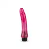 Easy Toys - Jelly Passion Realistic Vibrator Skin. Różowy realistyczny wibrator o kształcie z naturalnymi żyłkami i żołędzią, płynna regulacja mocy wibracji