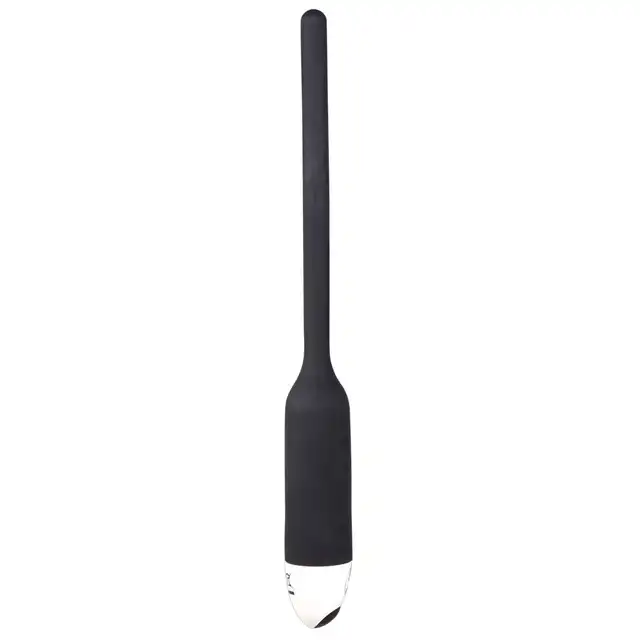 You2Toys - Silikon Dilator Black. Wibrujący dilator do cewki moczowej, długi z zaskakującymi trybami wibracji, silikon z powłoką PU