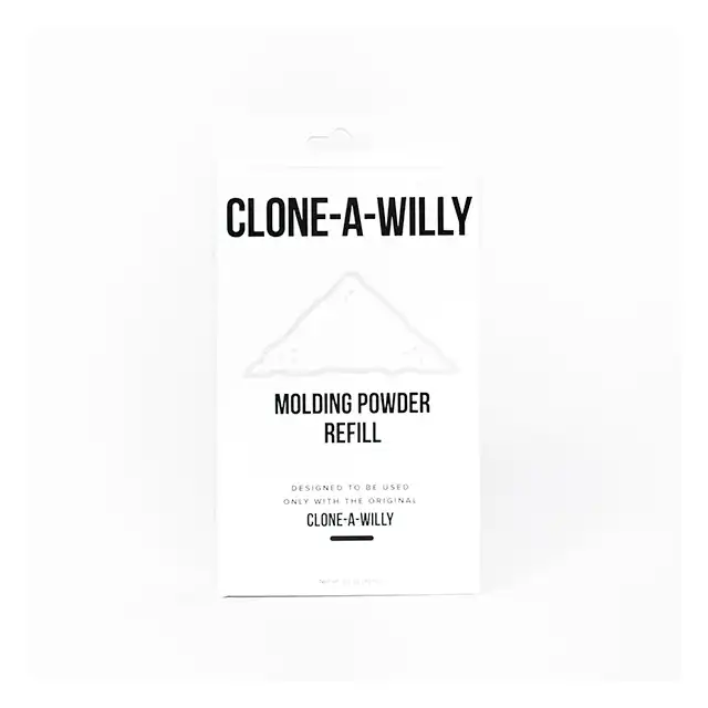 CloneBoy - Clone A Willy Molding Powder Refill Bag. Pojedyncze opakowanie proszku uzupełniającego do zestawu form CloneBoy, 1 opakowanie wystarcza na 1 formę