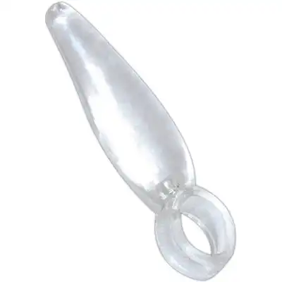 You2Toys - Anal Finger Clear. Przeźroczysta, mini wtyczka analna z uchwytem na palec. Wygoda i komfort dla początkujących