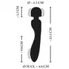 Xou Xou -  E-Stim Wand &amp; Vibrator. Niesamowita magiczna różdżka 2 w 1. Wibracje i elektrostymulacja. Dwa zakończenia!