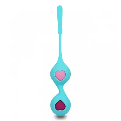 Passion Labs - Vaginal Kegel Set Stella. Turkusowy,  ergonomiczny treningowy zestaw kulek gejszy do ćwiczenia mięśni kegla. Wykonane z wysokiej jakości silikonu. 