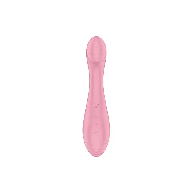 Satisfyer - G-Force Pink. Silikonowy wibrator do stymulacji punktu G z lekko zakrzywionym kształtem i spłaszczoną końcówką do precyzyjnej stymulacji