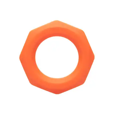 Calexotics - Alpha Ring Liquid Silicone Sexagon Ring. Ultra rozciągliwy pierścień erekcyjny wykonany z płynnego silikonu o unikalnym sześciokątnym wzorze, zapewniający doskonałe wsparcie dla erekcji
