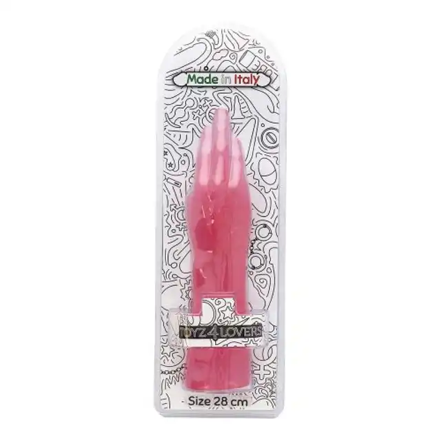 Toyz4Lovers – Mania  Transparent Pink. Różowe, przejrzyste dildo w kształcie ręki do fistingu. 28 cm długości, 6 cm średnicy