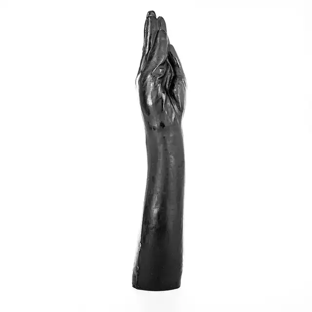All Black - AB 21. Realistyczne dildo w kształcie ludzkiej ręki, dildo do intensywnej stymulacji i fistingu 