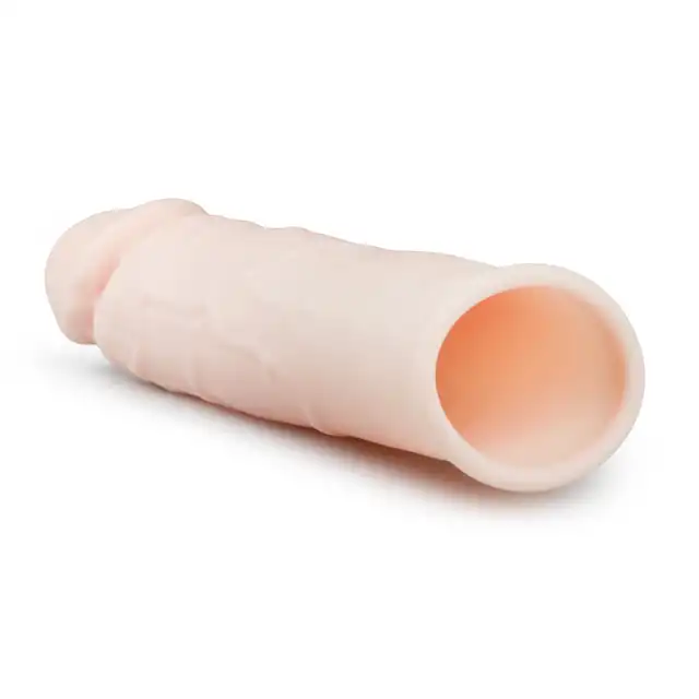 Easy Toys - The Extender Sleeve - Flesh - realistyczna nakładka na penisa. Dłuższy i grubszy penis!