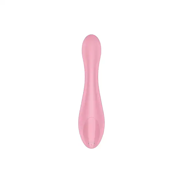 Satisfyer - G-Force Pink. Silikonowy wibrator do stymulacji punktu G z lekko zakrzywionym kształtem i spłaszczoną końcówką do precyzyjnej stymulacji
