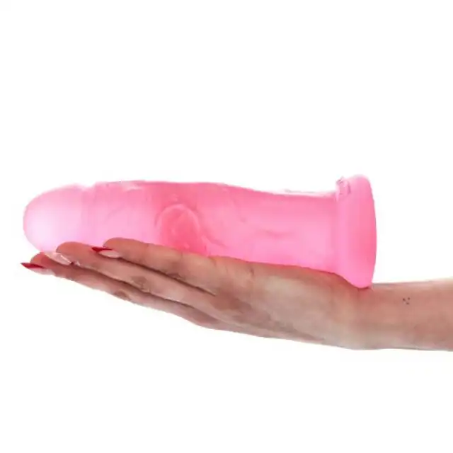 Toyz4Lovers - Nico Transparent Pink. Przejrzyste dildo w kolorze różowym z mocną przyssawką. 20 cm długości, 4,5 cm średnicy