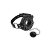 Ouch! - Open Mouth Gag with Plug Stopper Black - knebel na usta z zatyczką. Przejmij władzę!