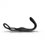 Rocks Off - The-Vibe 2 Prostate Vibrator with Remote Control. Nowoczesny, czarny stymulator prostaty z podwójnym ringiem i pilotem 