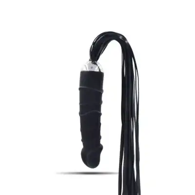 Darkside - Anal dildo Real Whip. Wyjątkowe połączenie realistycznego dildo analnego z pejczem do głaskania lub karania w stylu BDSM