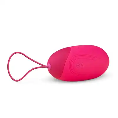 Easy Toys - XL Vibrating Egg With Remote Control - Pink - wibrujące jajeczko ze zdalnie sterowanym pilotem