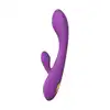 Elys – Convex Rabbit USB. Silikonowy, fioletowy wibrator z króliczkiem do stymulacji łechtaczki i punktu G. 9 trybów wibracji