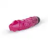 Easy Toys - Jelly Supreme Realistic Vibrator Pink Glitter. Realistyczny wibrator o różowym kolorze z brokatem, regulowana moc wibracji zapewnia idealne dopasowanie do ciebie