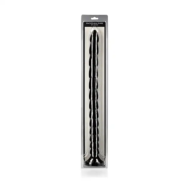 OUCH! - Stacked Anal Snake 20''. Ogromne dildo analne z przyssawką o długości ponad 50cm, warstwowy wzór o stopniowych zwężeniach