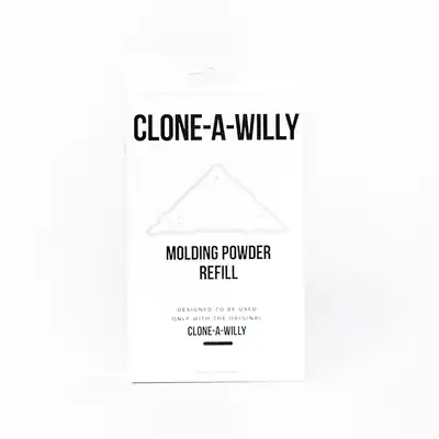 CloneBoy - Clone A Willy Molding Powder Refill Bag. Pojedyncze opakowanie proszku uzupełniającego do zestawu form CloneBoy, 1 opakowanie wystarcza na 1 formę