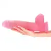 Toyz4Lovers - Spartaco Transparent Pink.Różowe, transparentne, realistycznie teksturowane dildo z przyssawką. 32,5 cm długości, 8 cm średnicy